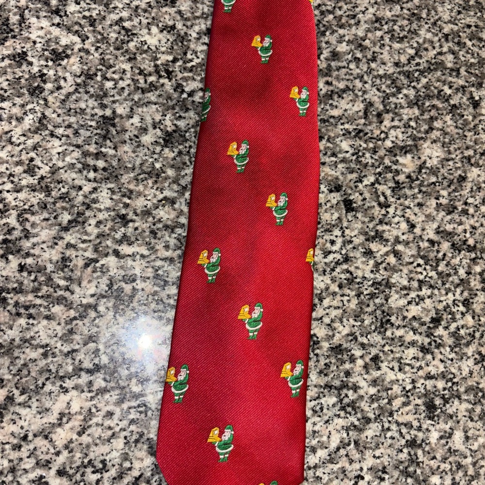 Cape Cod Santa with Cash Register Tie